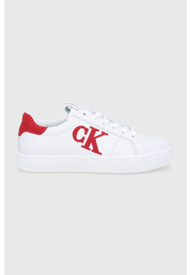 Calvin Klein Jeans Кожени обувки в бяло - Pepit.bg