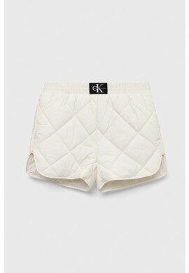 Calvin Klein Jeans Къс панталон в бежово с изчистен дизайн - Pepit.bg