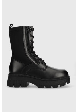 Calvin Klein Jeans Кубинки Chunky Combat Laceup в черно с платформа - Pepit.bg
