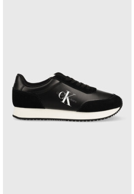 Calvin Klein Jeans Маратонки RETRO RUNNER LOW LAC в черно YW0YW01056 - Pepit.bg