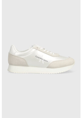 Calvin Klein Jeans Маратонки RETRO RUNNER LOW LAC в бяло YW0YW01056 - Pepit.bg