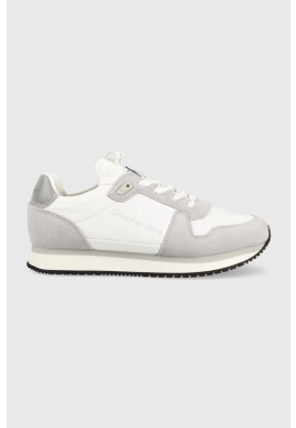 Calvin Klein Jeans Маратонки RUNNER SOCK LACEUP R в бяло YW0YW01238 - Pepit.bg