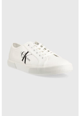 Calvin Klein Jeans Ниски кецове в бяло - Pepit.bg