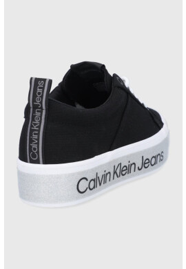 Calvin Klein Jeans Ниски кецове дамско в черно - Pepit.bg