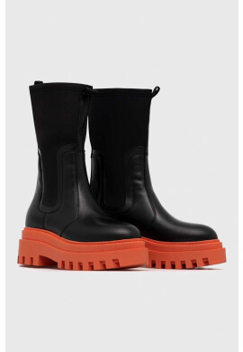 Calvin Klein Jeans Обувки Flatform High Chelsea Boot в черно с платформа - Pepit.bg