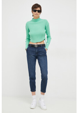 Calvin Klein Jeans Памучен пуловер в сиво - Pepit.bg