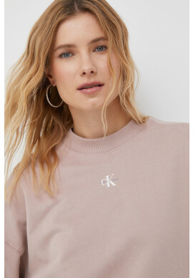 Calvin Klein Jeans Памучен суичър в черно с качулка с принт - Pepit.bg