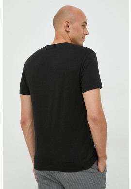Calvin Klein Jeans Памучна тениска в черно с изчистен дизайн - Pepit.bg