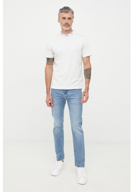 Calvin Klein Jeans Памучна тениска в сиво с изчистен дизайн - Pepit.bg