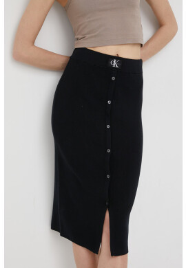 Calvin Klein Jeans Пола в бежово среднодълъг модел със стандартна кройка - Pepit.bg