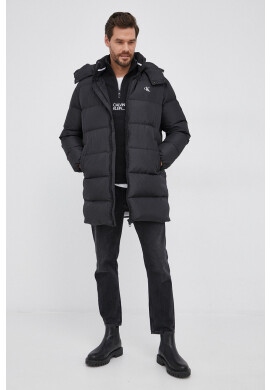 Calvin Klein Jeans Пухено яке мъжко в черно със зимна изолация - Pepit.bg