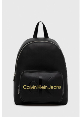 Calvin Klein Jeans Раница в черно голям размер с принт - Pepit.bg