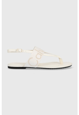 Calvin Klein Jeans Сандали FLAT SANDAL WEBBING в бежово YW0YW00956 - Pepit.bg