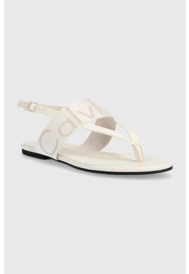 Calvin Klein Jeans Сандали FLAT SANDAL WEBBING в бежово YW0YW00956 - Pepit.bg
