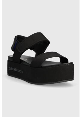 Calvin Klein Jeans Сандали FLATFORM SANDAL SOFTNY в черно с платформа YW0YW00965 - Pepit.bg