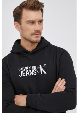Calvin Klein Jeans Суичър мъжки в бяло с принт - Pepit.bg
