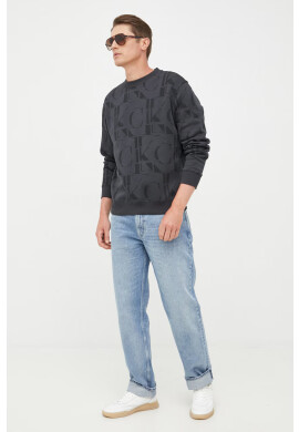 Calvin Klein Jeans Суичър в черно с десен - Pepit.bg