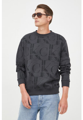 Calvin Klein Jeans Суичър в черно с десен - Pepit.bg