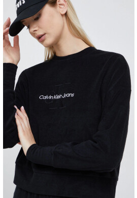 Calvin Klein Jeans Суичър в черно с апликация - Pepit.bg