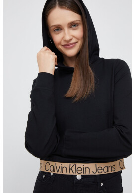 Calvin Klein Jeans Суичър в черно с изчистен дизайн - Pepit.bg