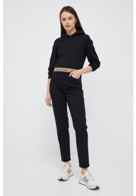 Calvin Klein Jeans Суичър в черно с изчистен дизайн - Pepit.bg