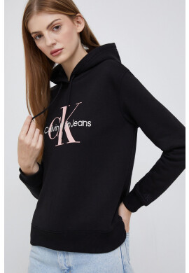 Calvin Klein Jeans Суичър в черно с изчистен дизайн - Pepit.bg