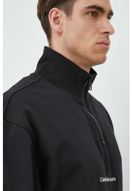 Calvin Klein Jeans Суичър в черно с апликация - Pepit.bg