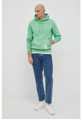 Calvin Klein Jeans Суичър в черно с принт - Pepit.bg