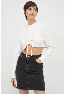 Calvin Klein Jeans Суичър в бяло с изчистен дизайн - Pepit.bg