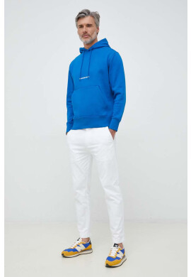 Calvin Klein Jeans Суичър в синьо с качулка с изчистен дизайн - Pepit.bg