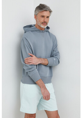 Calvin Klein Jeans Суичър в синьо с качулка с апликация - Pepit.bg