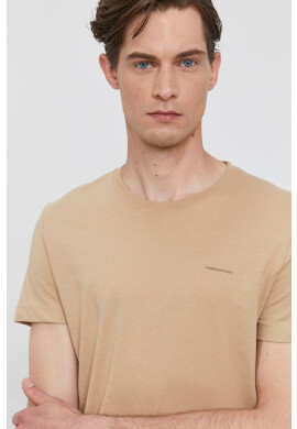 Calvin Klein Jeans Тениска (2 броя) мъжка в бежово с изчистен дизайн - Pepit.bg