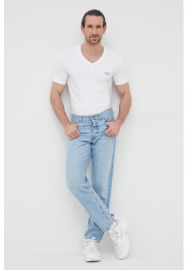 Calvin Klein Jeans Тениска мъжки в бяло с принт - Pepit.bg