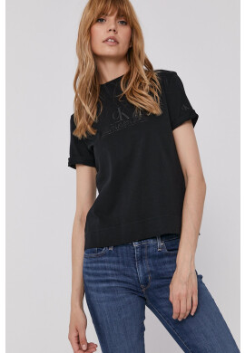 Calvin Klein Jeans Тениска дамска в черно - Pepit.bg