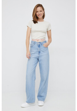Calvin Klein Jeans Тениска в бежово - Pepit.bg
