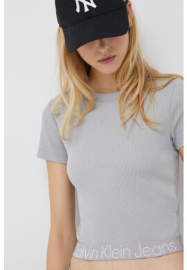 Calvin Klein Jeans Тениска в сиво - Pepit.bg
