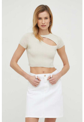 Calvin Klein Jeans Тениска в бежово - Pepit.bg