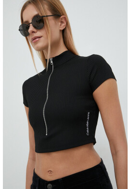Calvin Klein Jeans Тениска в черно - Pepit.bg