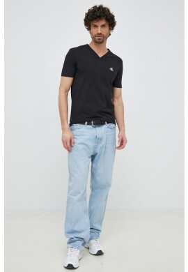 Calvin Klein Jeans Тениска в черно с изчистен дизайн - Pepit.bg