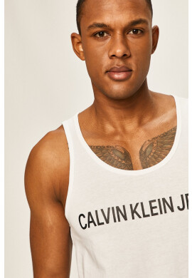 Calvin Klein Jeans Тениска мъжка в бяло - Pepit.bg