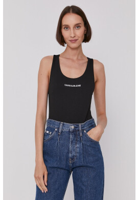 Calvin Klein Jeans Топ дамски в бежово - Pepit.bg