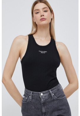 Calvin Klein Jeans Топ дамски в бежово - Pepit.bg