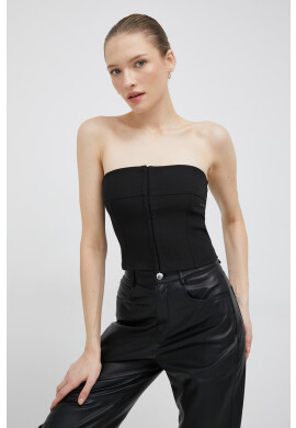 Calvin Klein Jeans Топ в черно с изчистен дизайн - Pepit.bg
