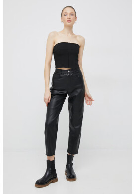 Calvin Klein Jeans Топ в черно с изчистен дизайн - Pepit.bg