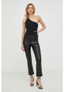Calvin Klein Jeans Топ дамски в черно с гол гръб - Pepit.bg