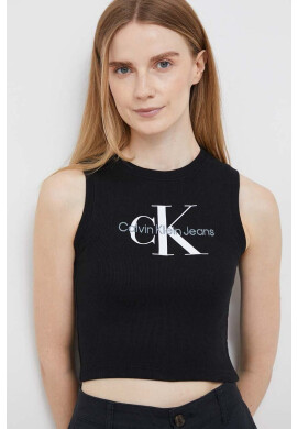 Calvin Klein Jeans Топ дамски в черно - Pepit.bg