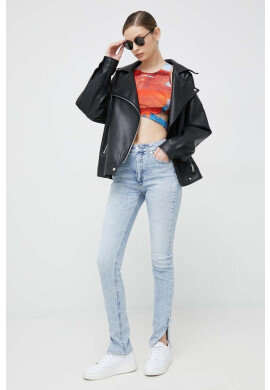Calvin Klein Jeans Топ дамски в розово с гол гръб - Pepit.bg