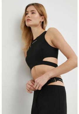 Calvin Klein Jeans Топ дамски в черно - Pepit.bg