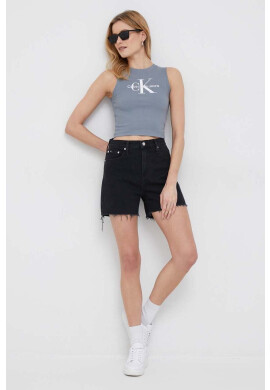 Calvin Klein Jeans Топ дамски в сиво - Pepit.bg