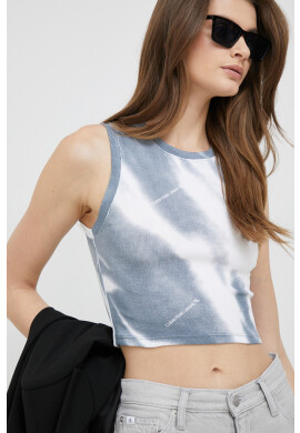 Calvin Klein Jeans Топ дамски в синьо - Pepit.bg
